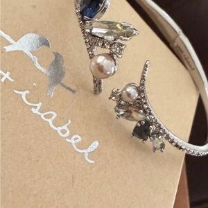 Chase + Chloe Pearl and Crystal Silver-Tone Bracelet
B2